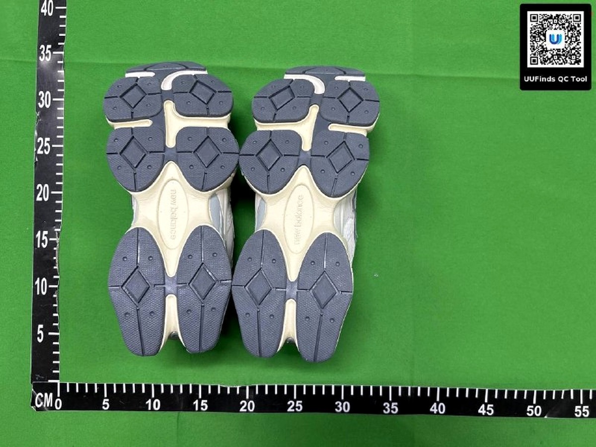 Outsole views add evidence that a side photo cannot show.