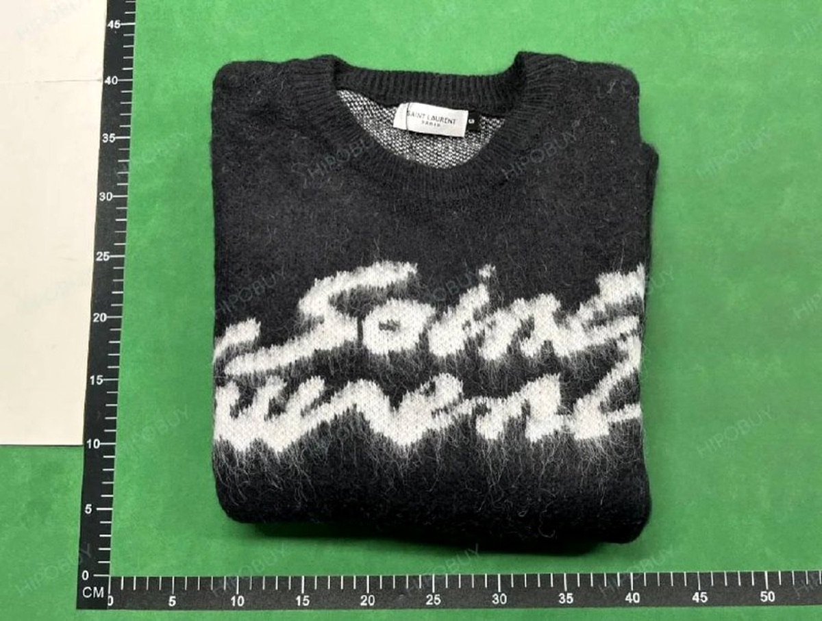 Stussy hoodie Kakobuy folded QC photo on measurement mat