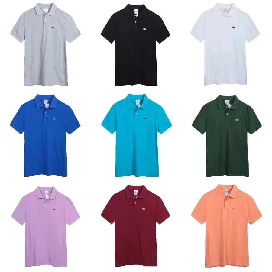 Lacoste Classic Petit Pique Cotton Polo Shirt QC photo showing color options