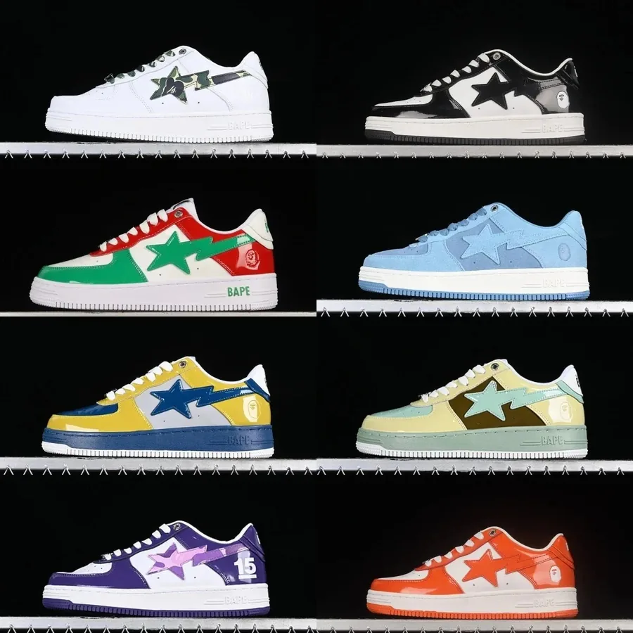 A Bathing Ape BAPE Bapesta Low Top Sneakers QC photo showing shoe shape