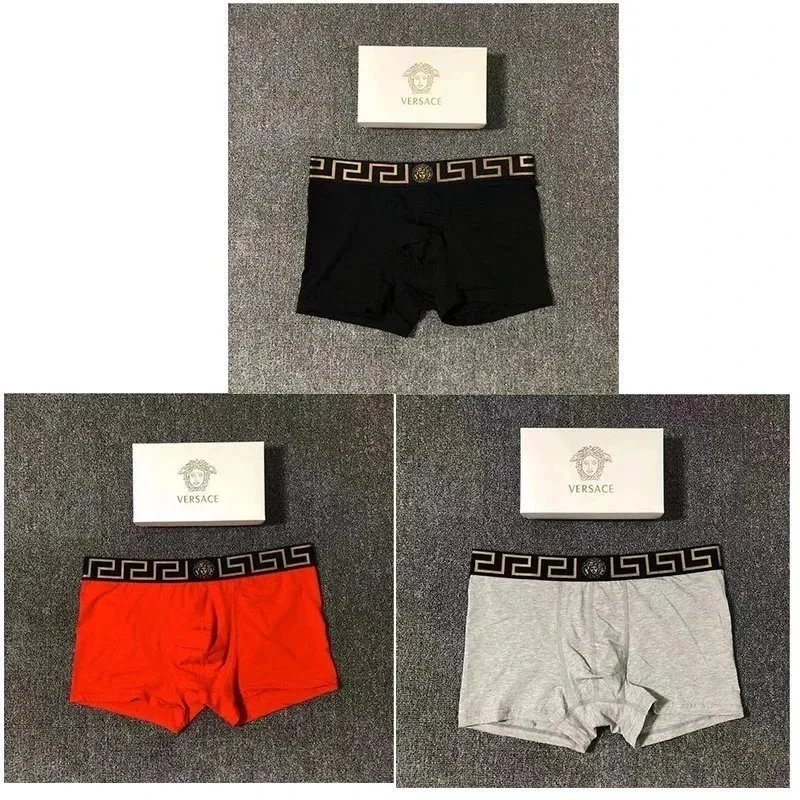 VERSACE 灰+黑+红 礼盒装