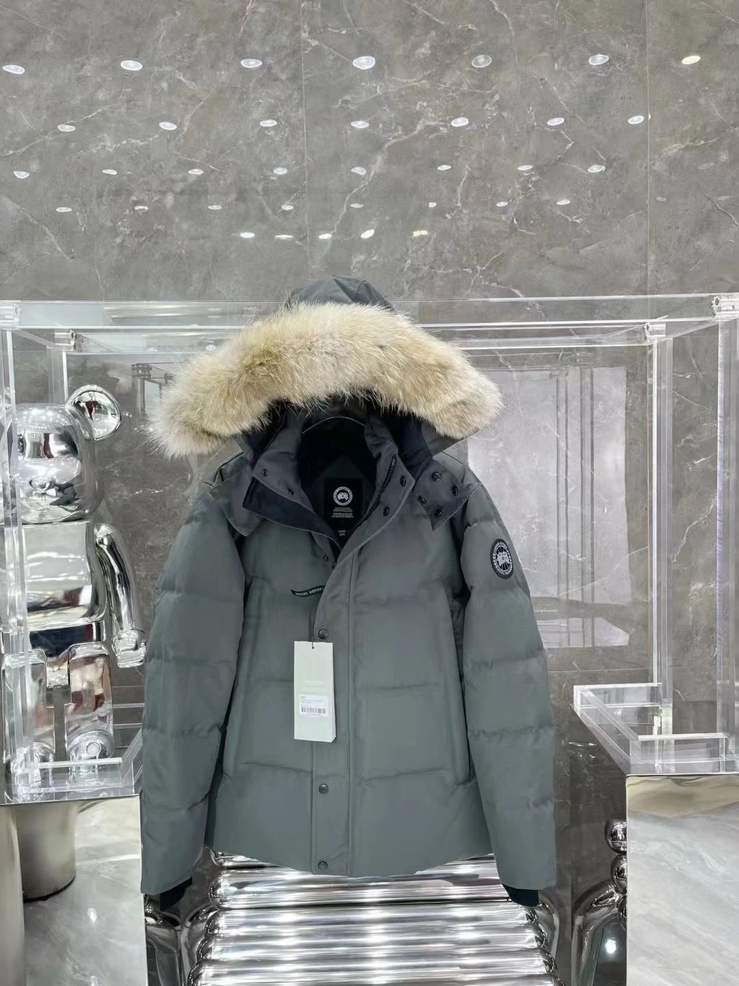 灰色灰标 定制款 大狼毛 完美无瑕 无需等待