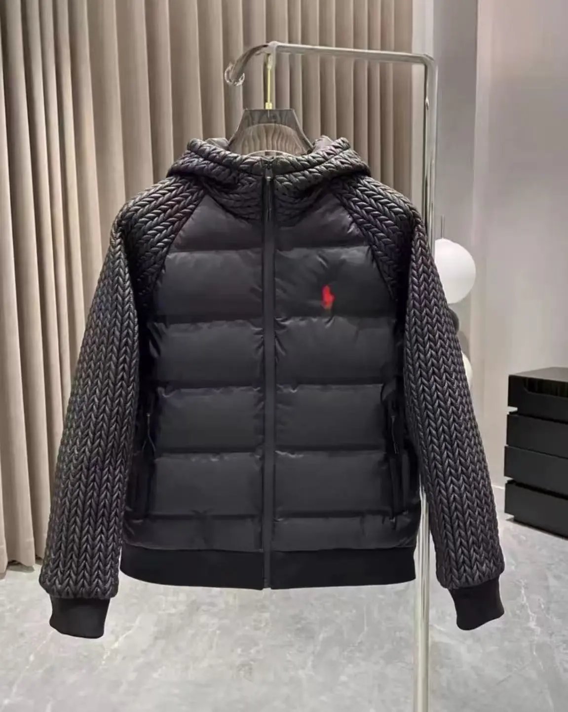 ralph lauren拼接羽绒服