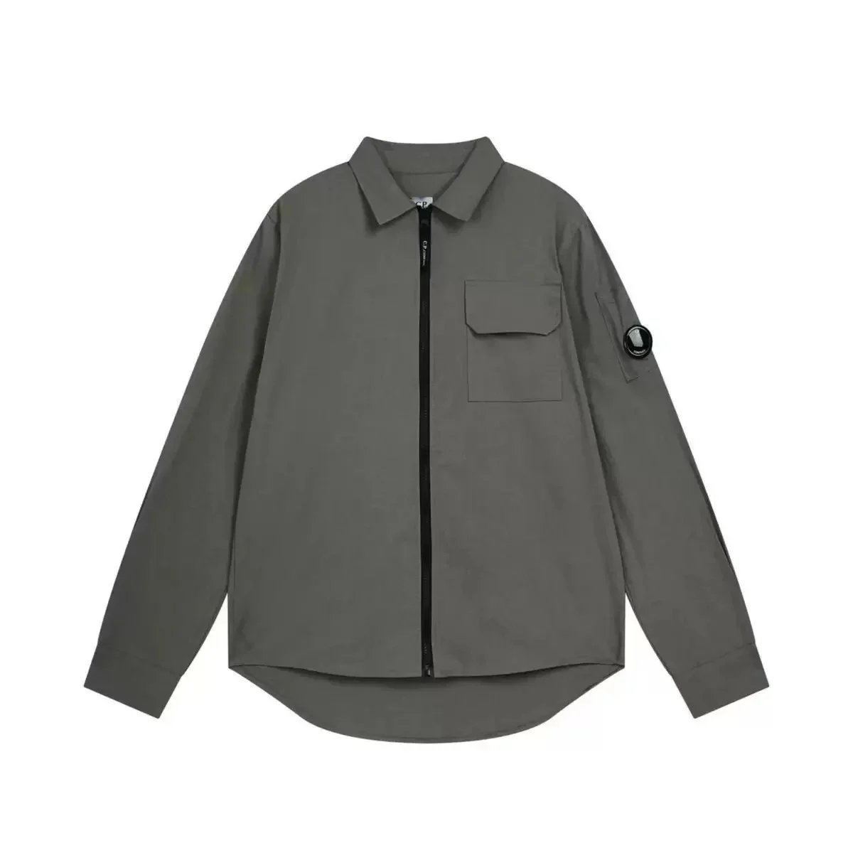 褐色单口夹克