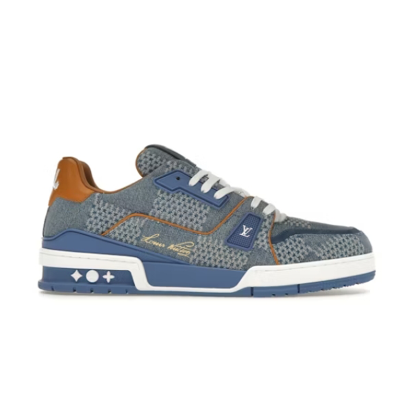 Blue Damier 3D Denim 1AD6DI