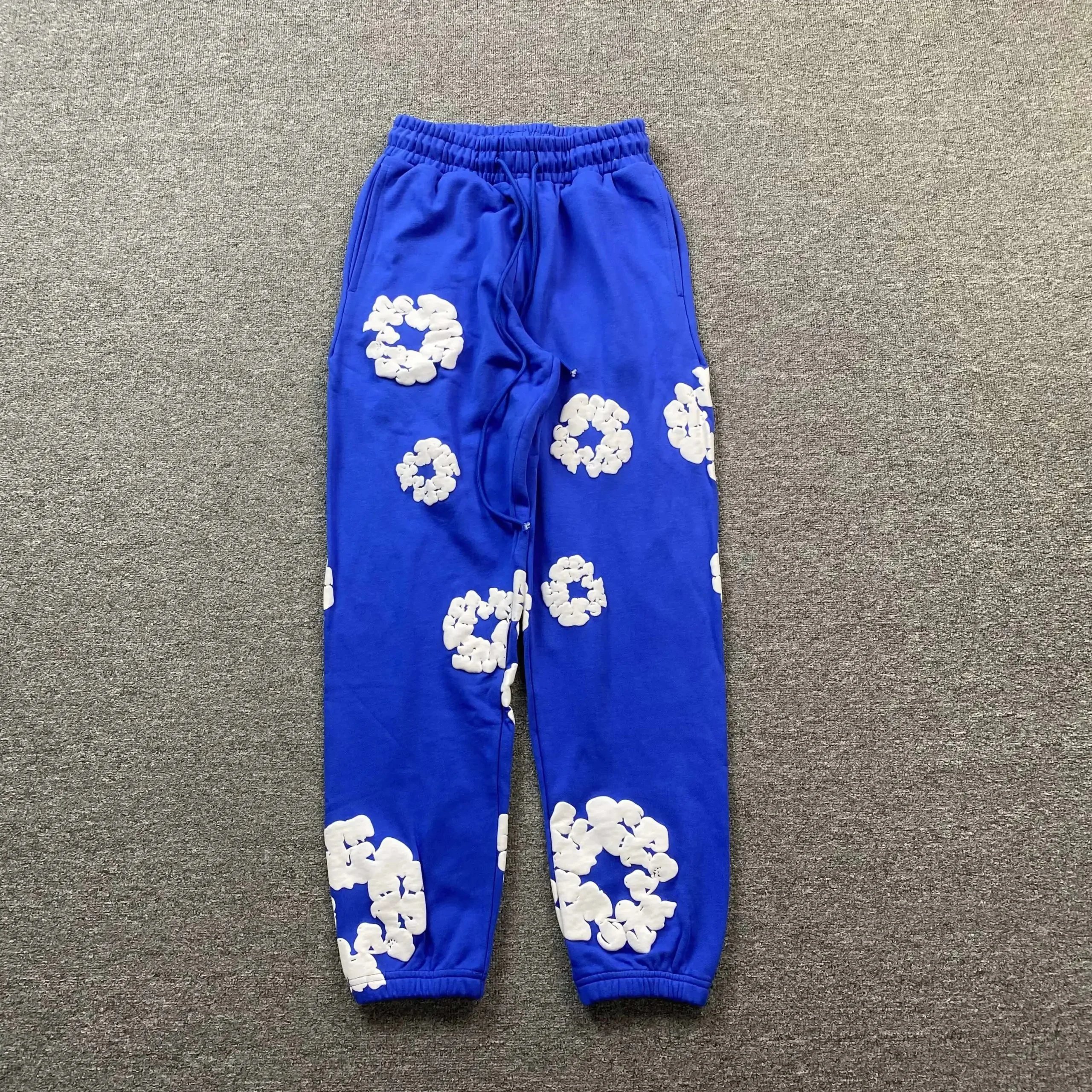 木棉花蓝色裤子