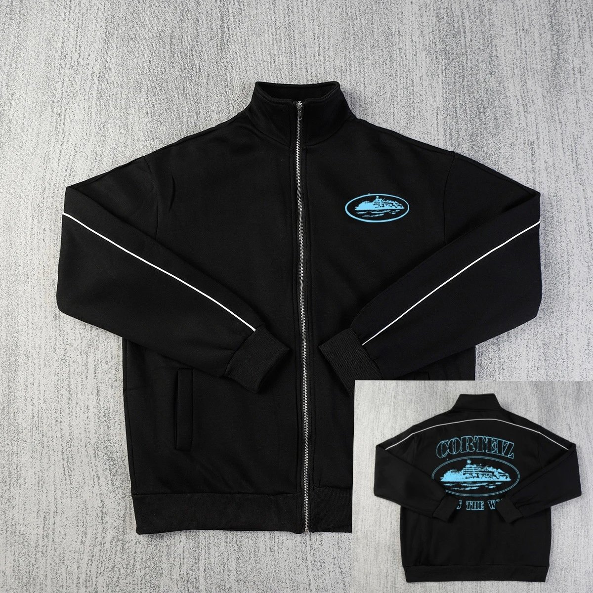 8102黑浅蓝【Hoodie】