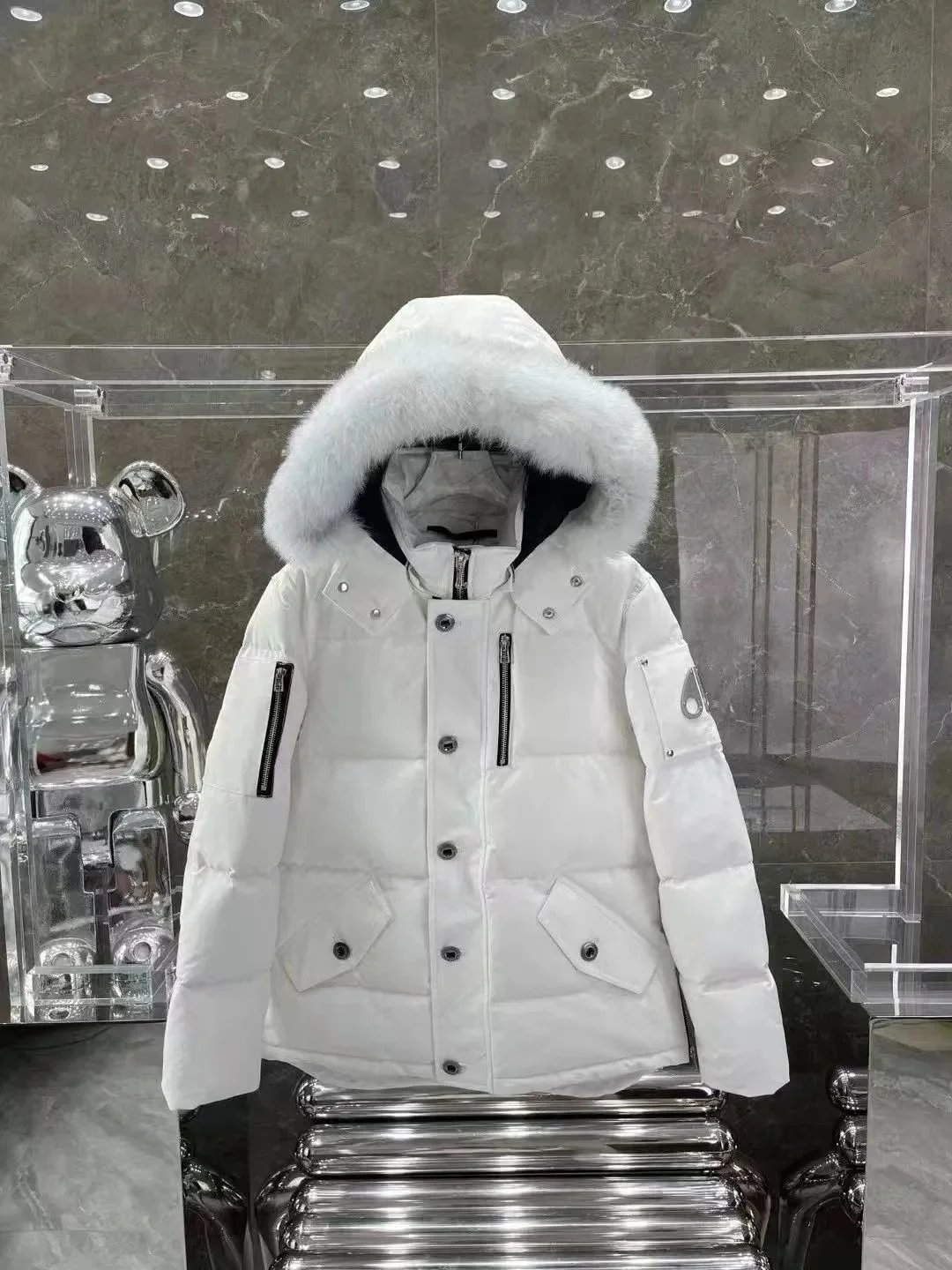 女款白色默认黑毛白毛留言