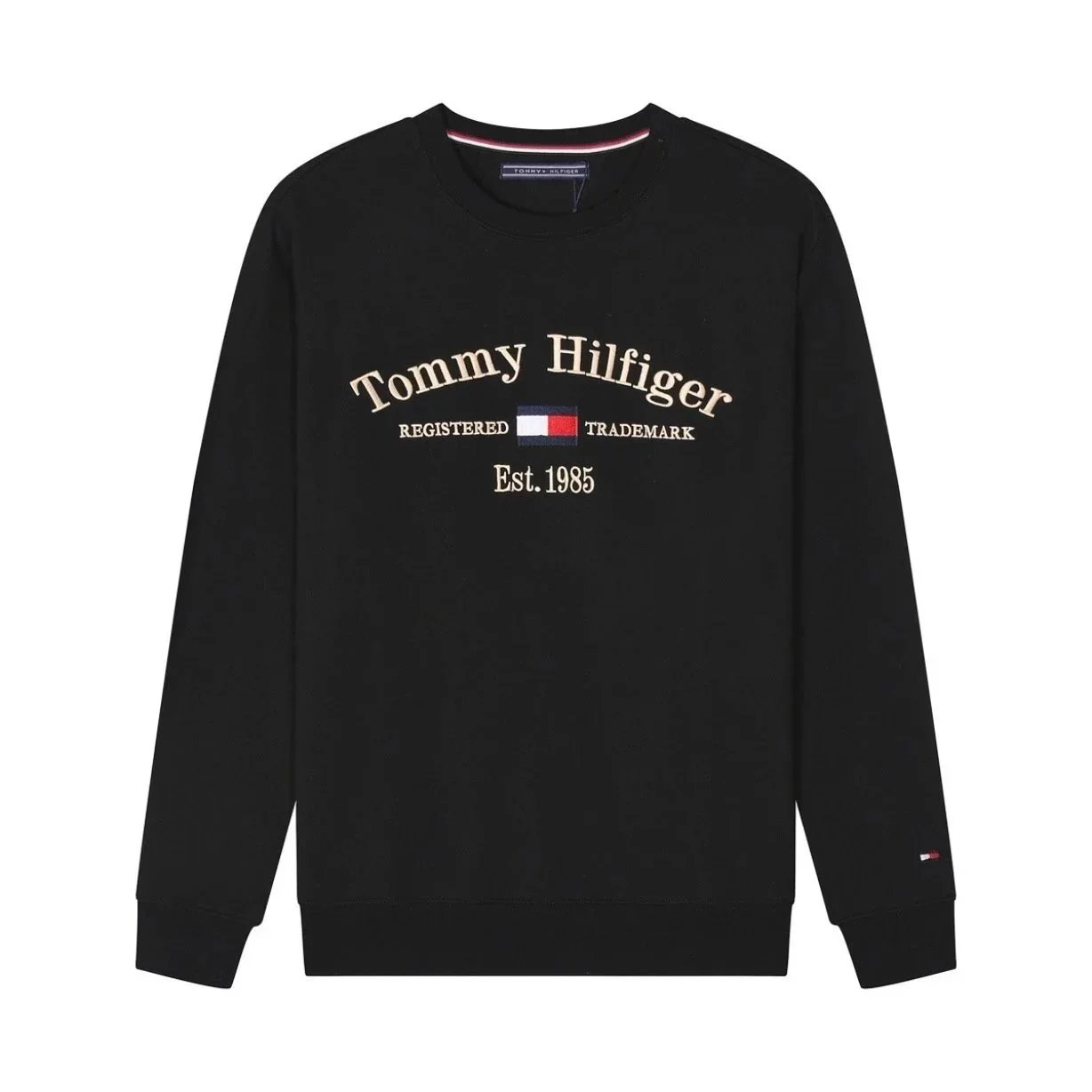 Tommy Hilfiger Registered Trademark Est. 1985 Graphic Crewneck Sweatshirt Navy