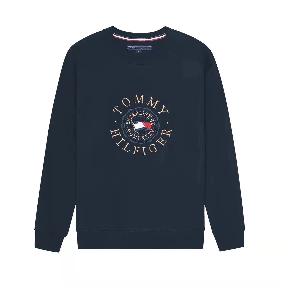 Tommy Hilfiger Registered Trademark Est. 1985 Graphic Crewneck Sweatshirt Navy