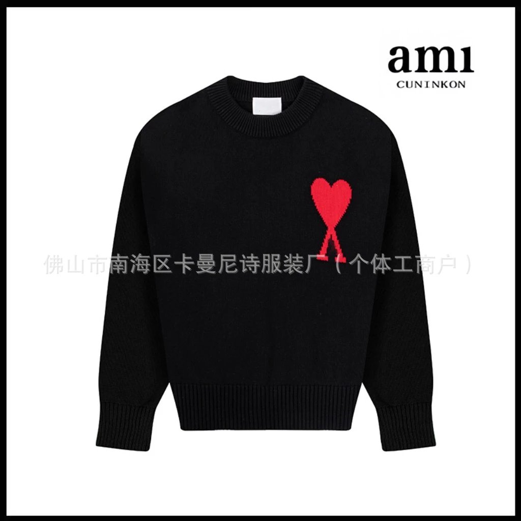 Black [A36 jacquard crew-neck cotton yarn style]