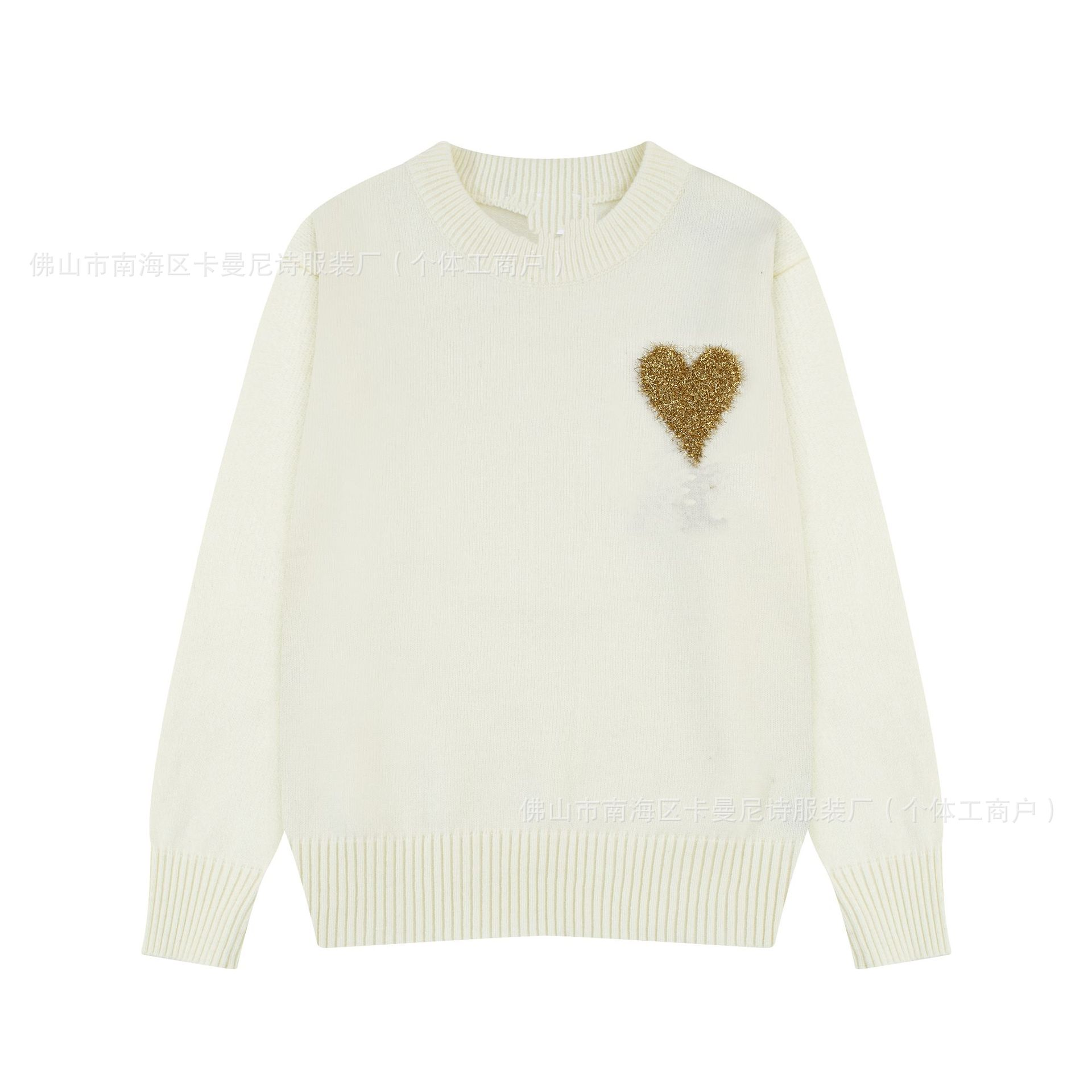 Platinum Heart [8146 Crew-Neck Style]