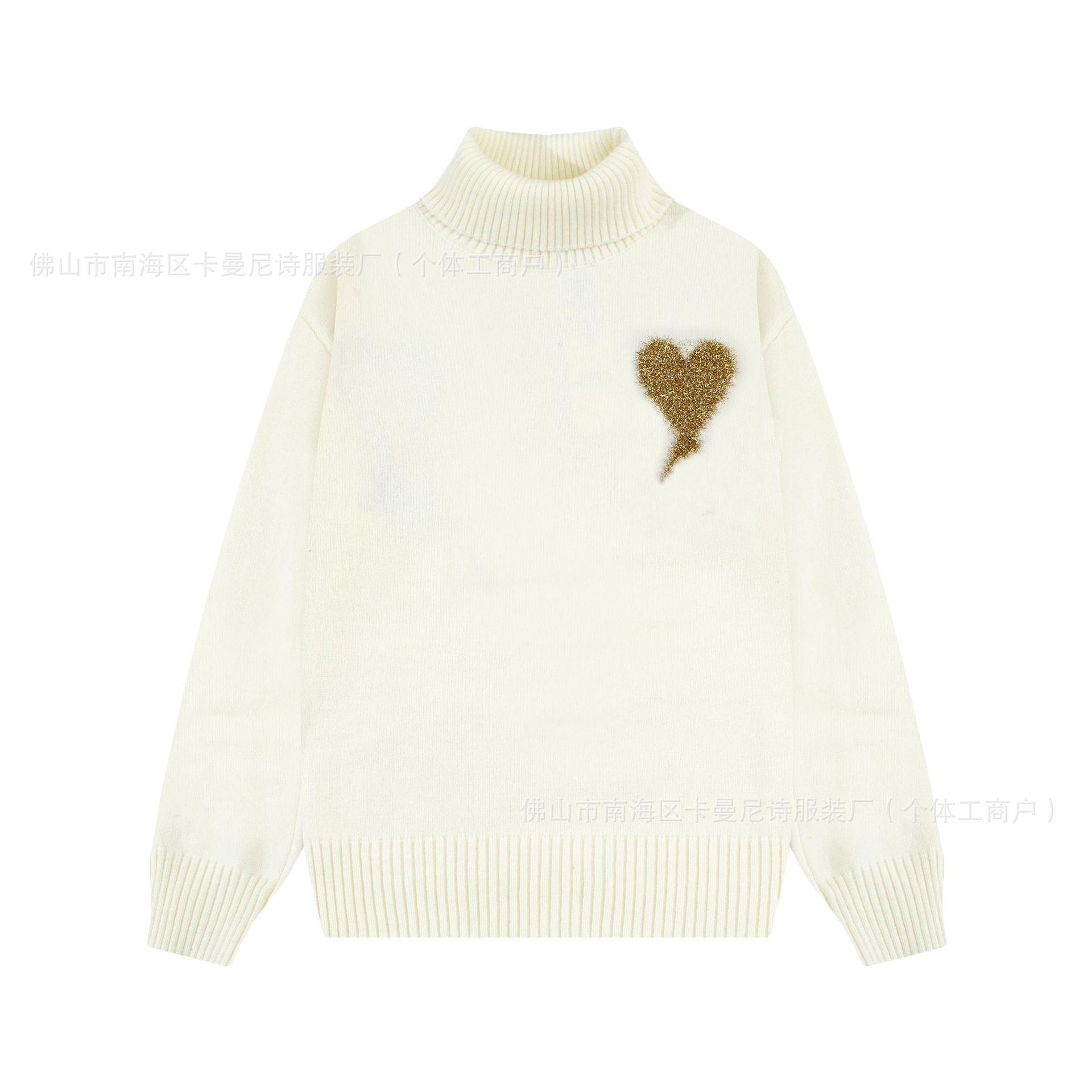 Platinum Heart [8149 Turtleneck Style]