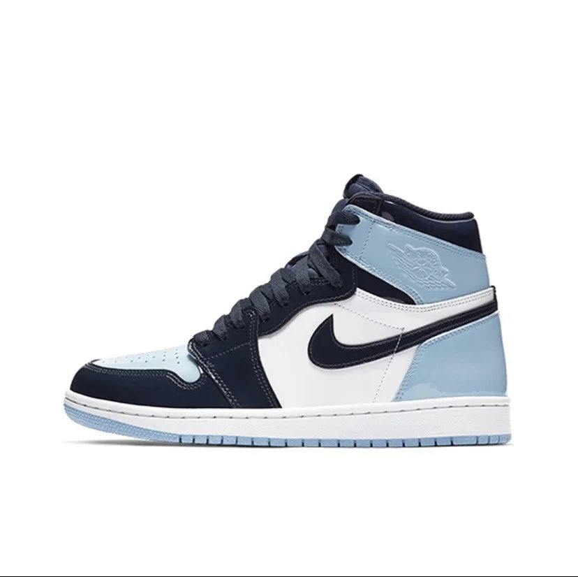 Patent leather North Carolina blue