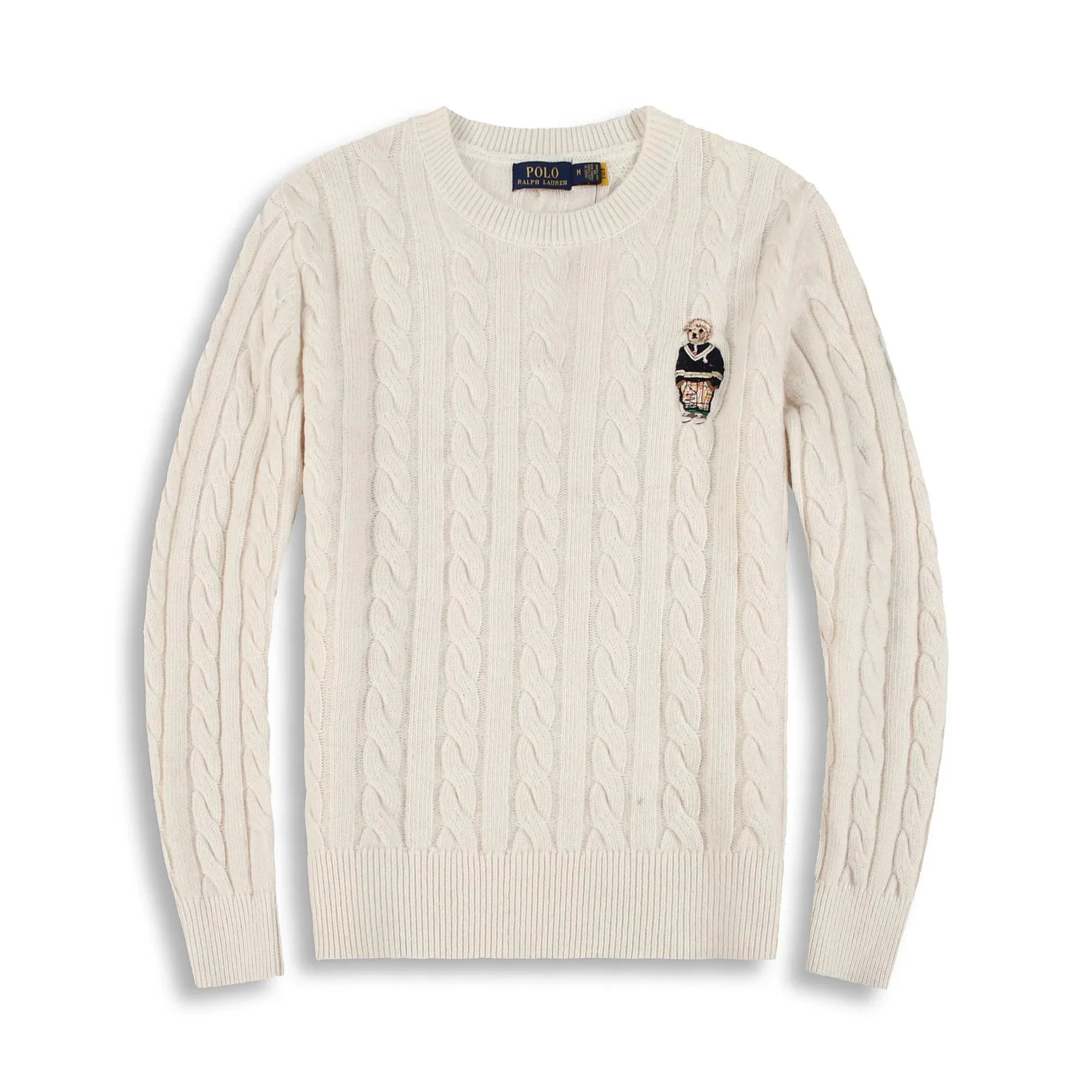 Bear Sweater White