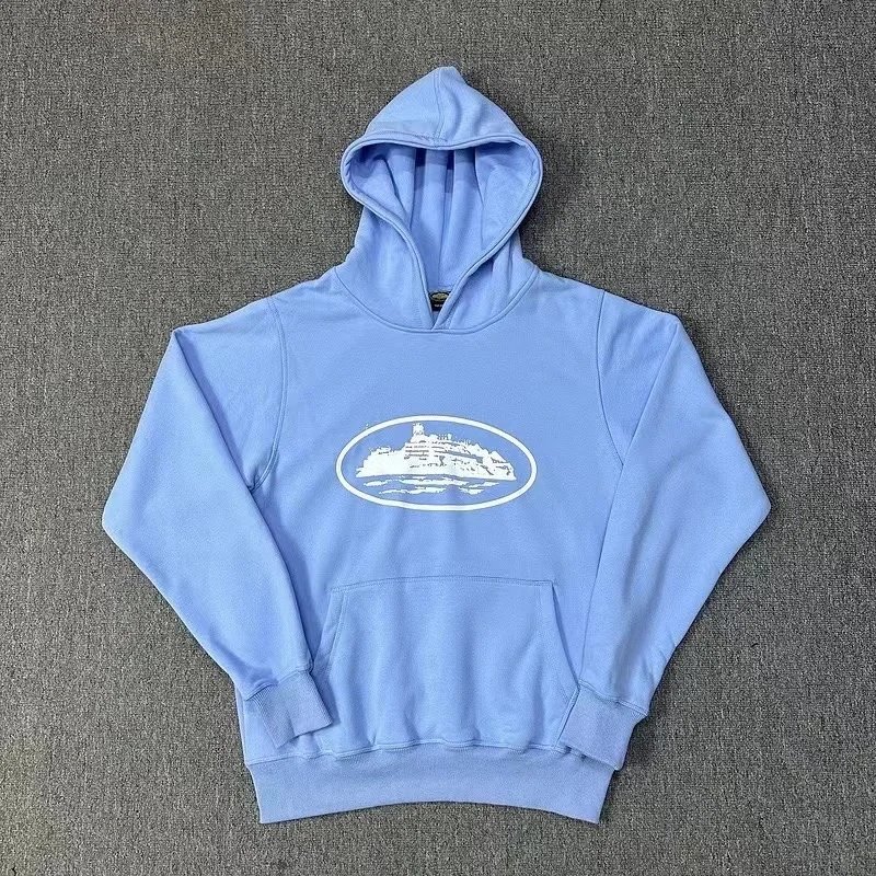 Sky-blue hoodie