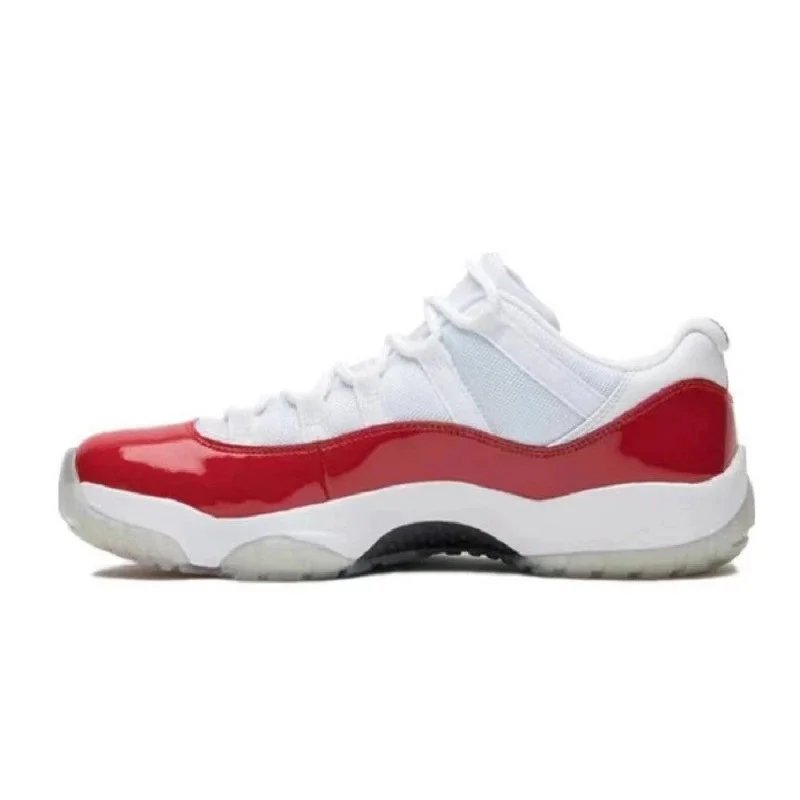 aj 11-Low-top white and red