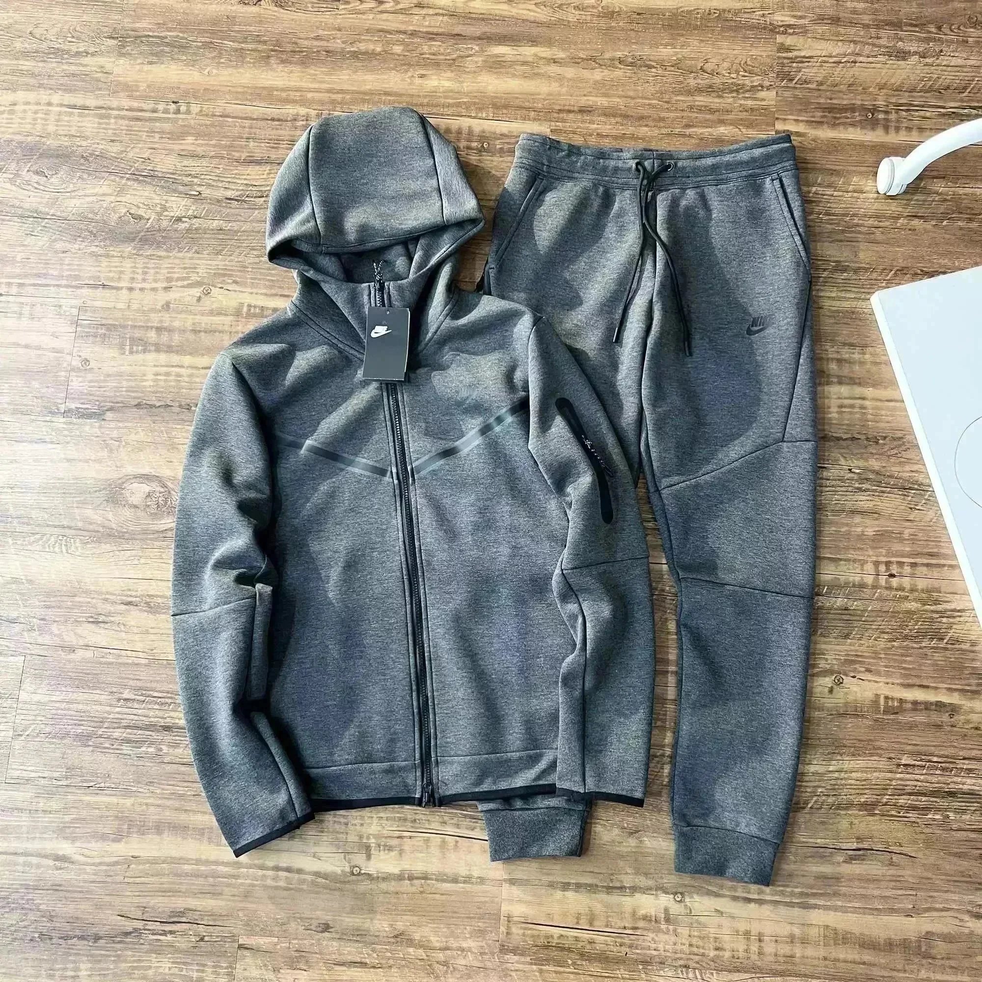 Dark gray suit