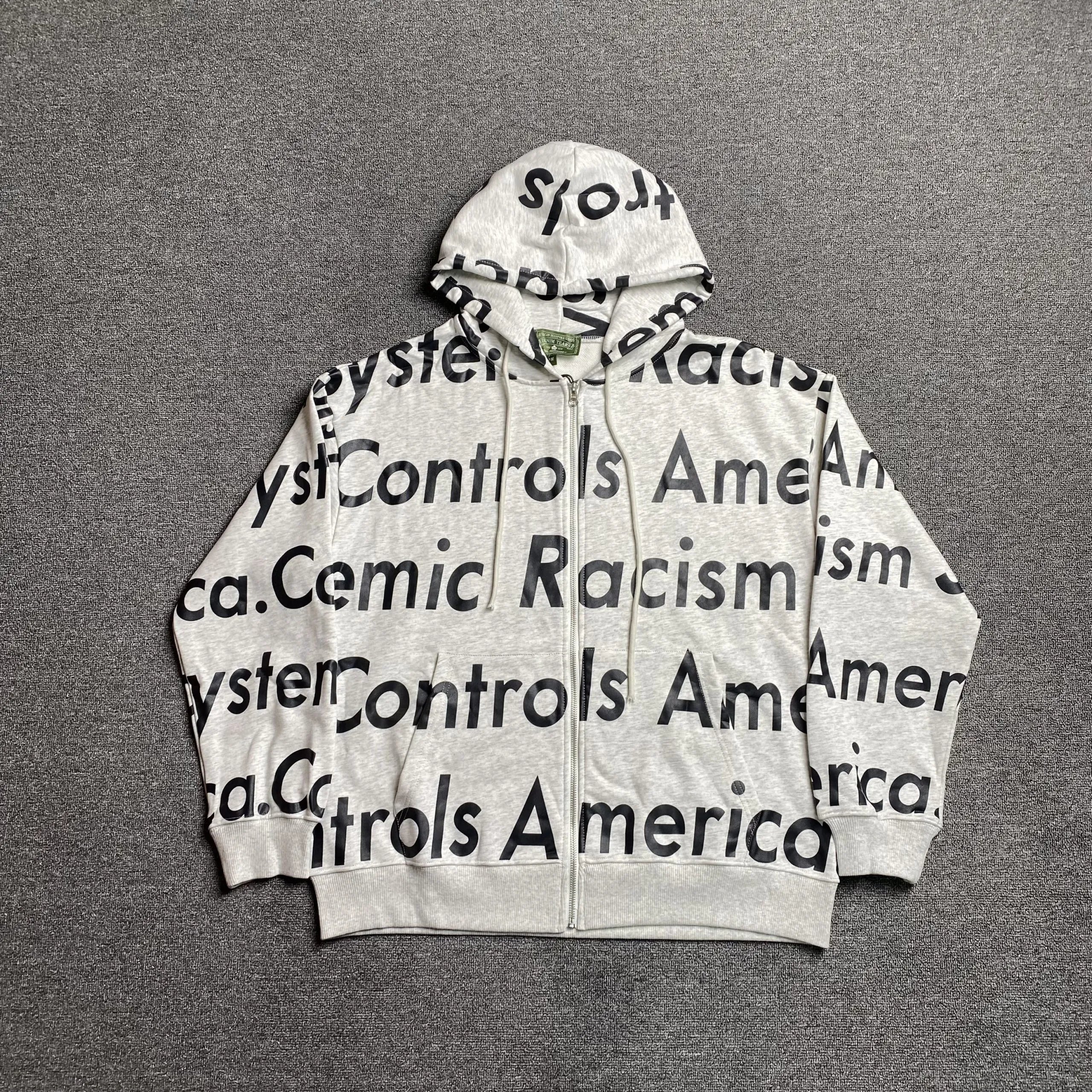 Light gray letters