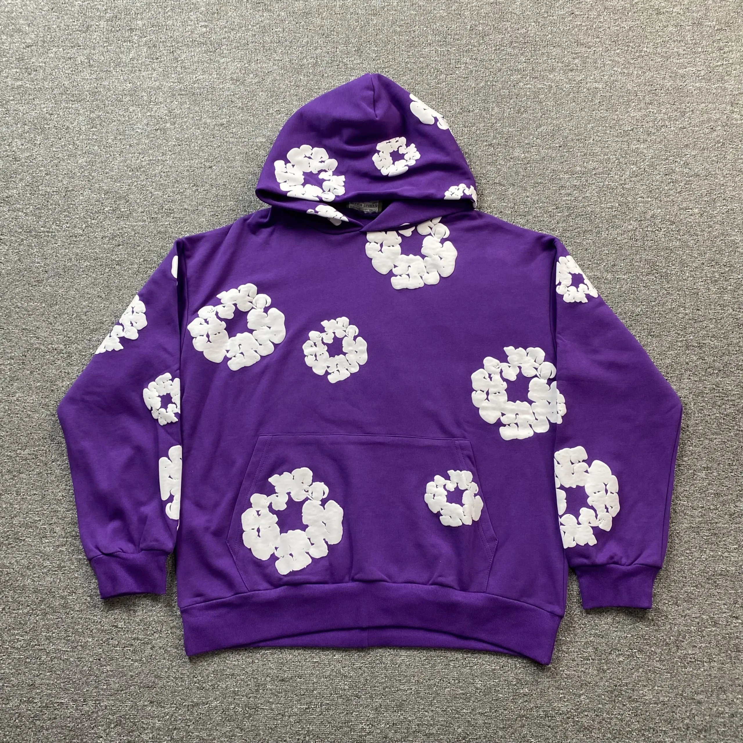 Purple white label