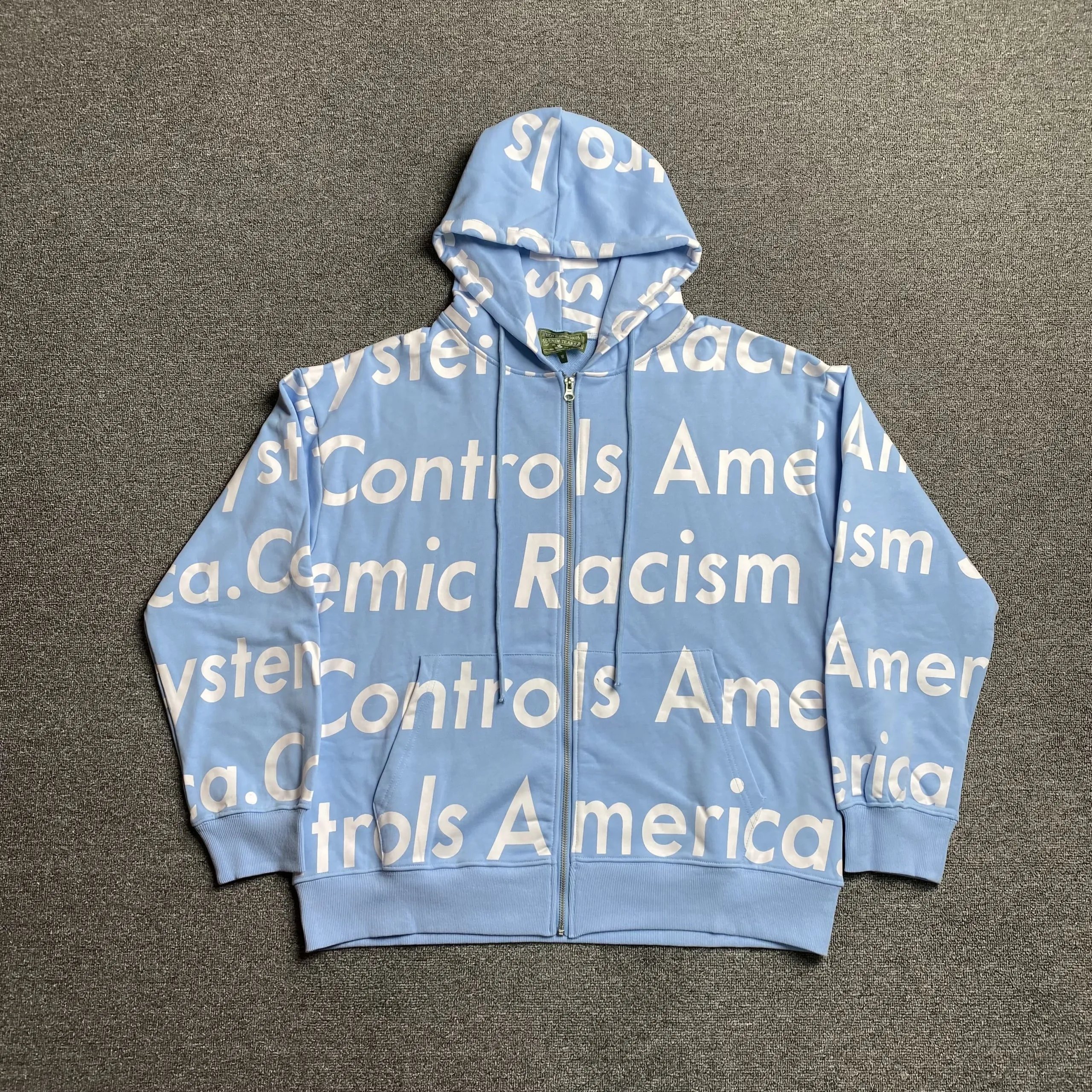 Light blue letters