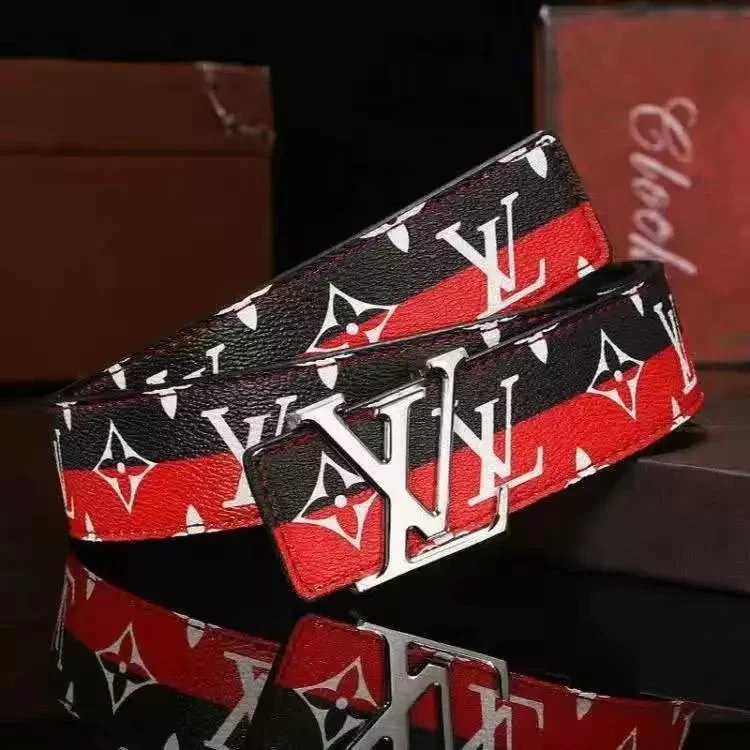 New black, red, and silver buckle