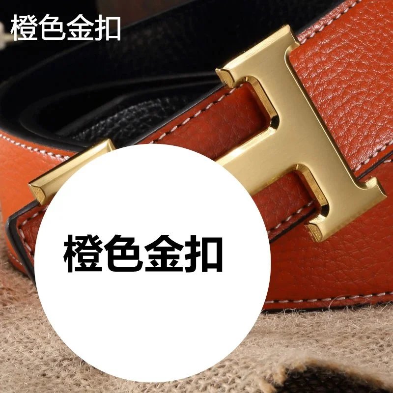 Orange 31 lines H Gold buckle