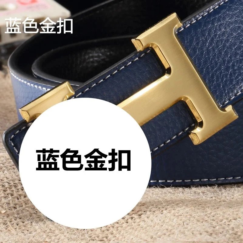 Blue 31 lines H Gold buckle