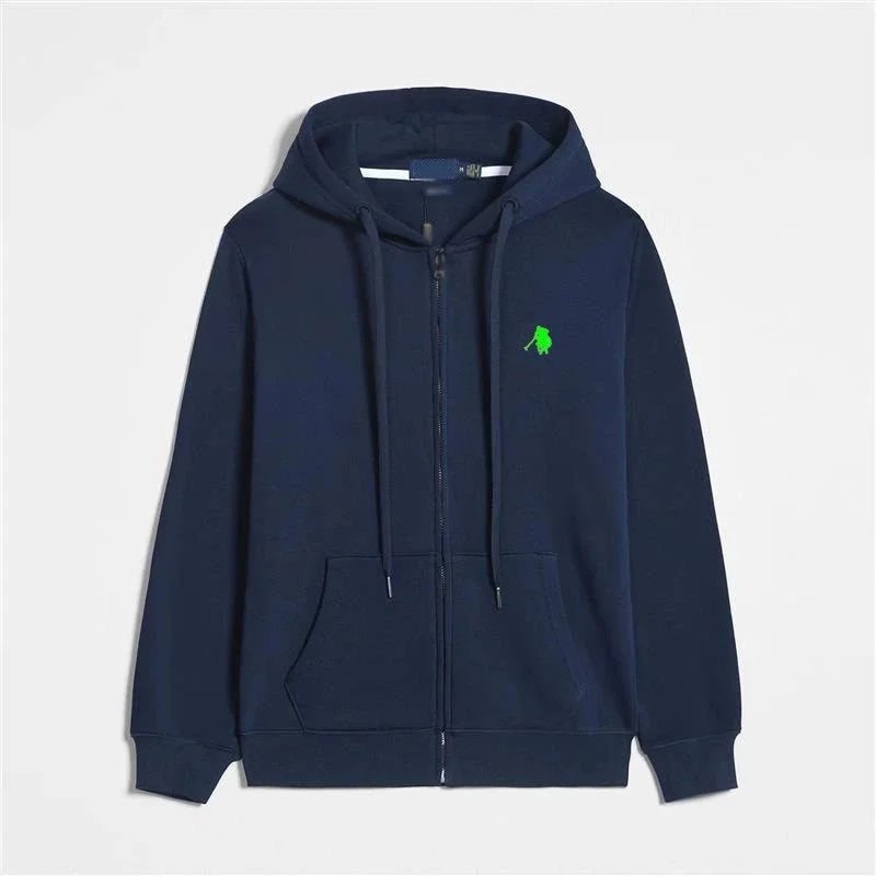 Zipper royal blue green