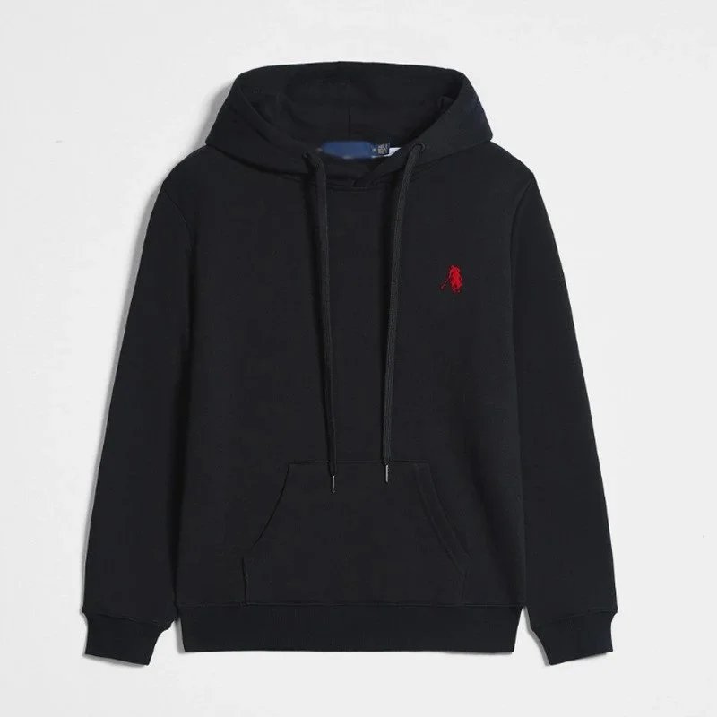 Pullover black red