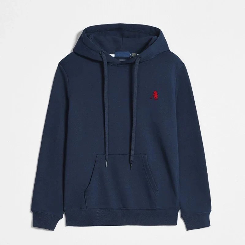 Pullover in navy blue and red