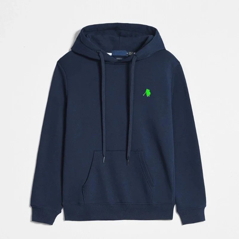 Pullover in navy blue and green