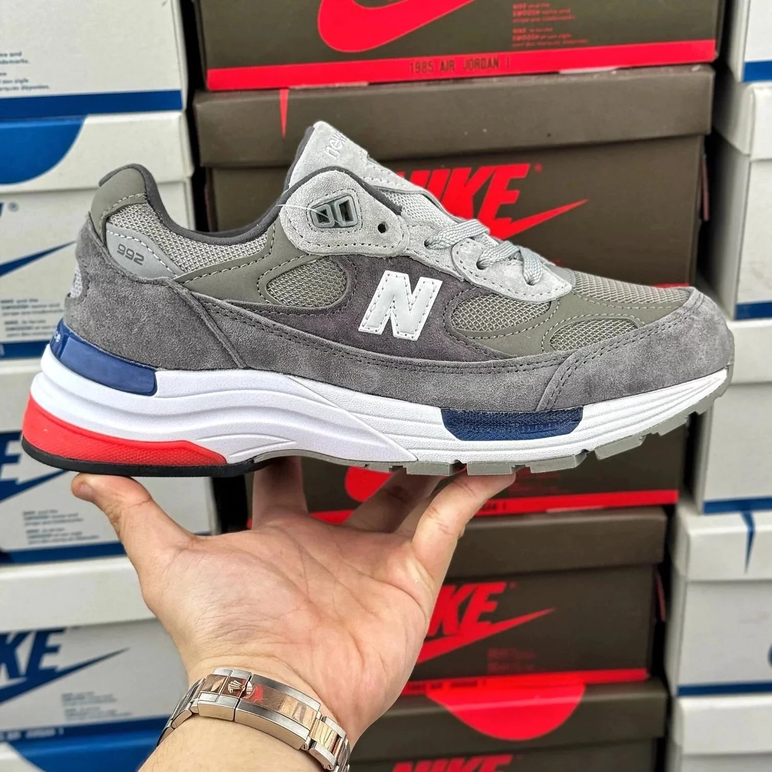 992 Gray-Red-Blue M992AG