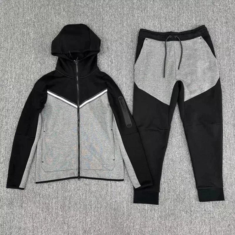 Black and dark gray suit