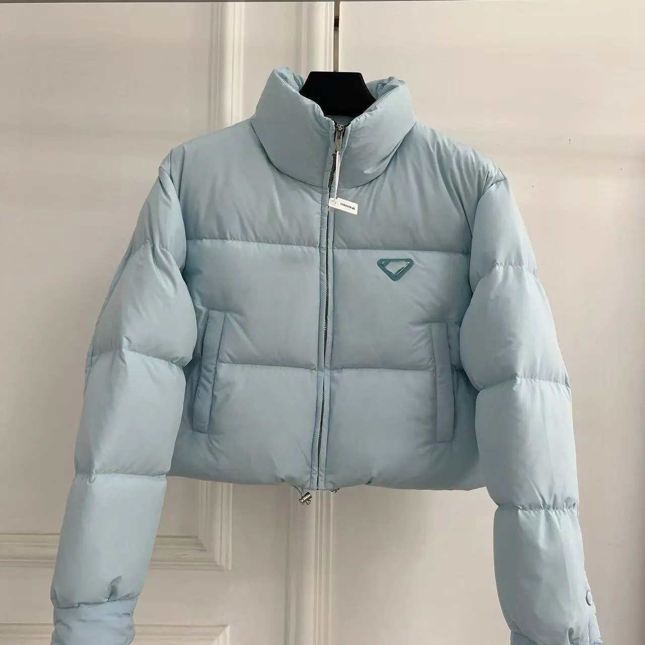 Women’s, triangle logo, light blue