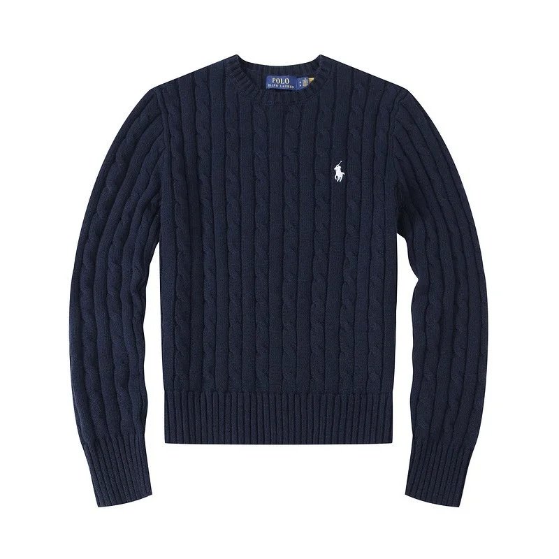 8501 girl Crew-neck navy blue