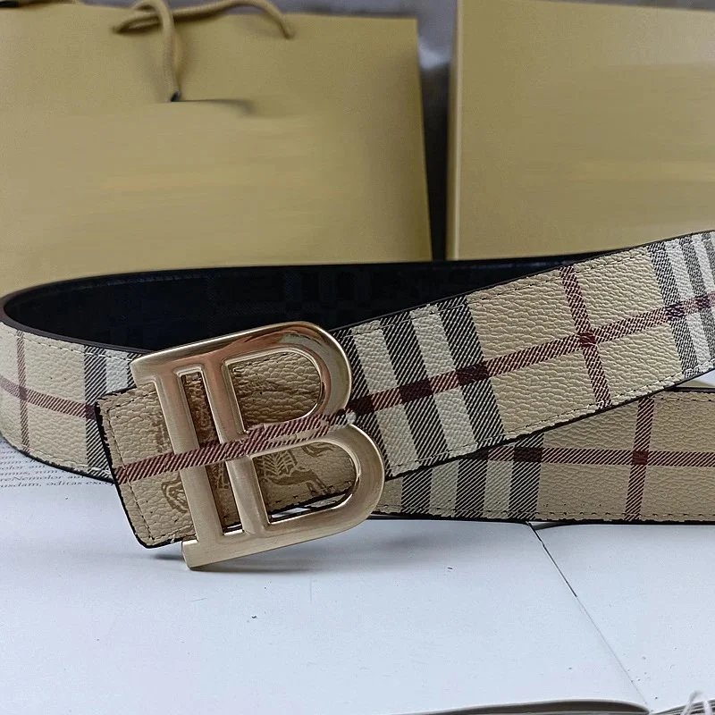 Cloth grain B gold buckle