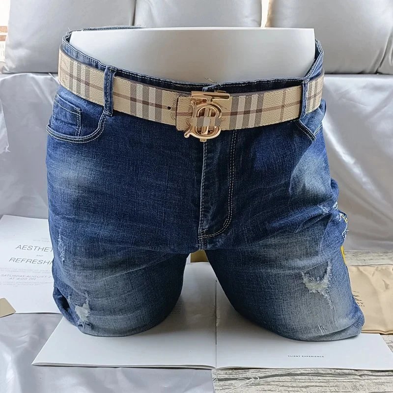 Twill grain, TB gold buckle