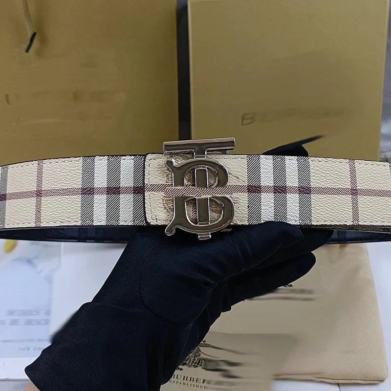 Twill grain TB silver buckle