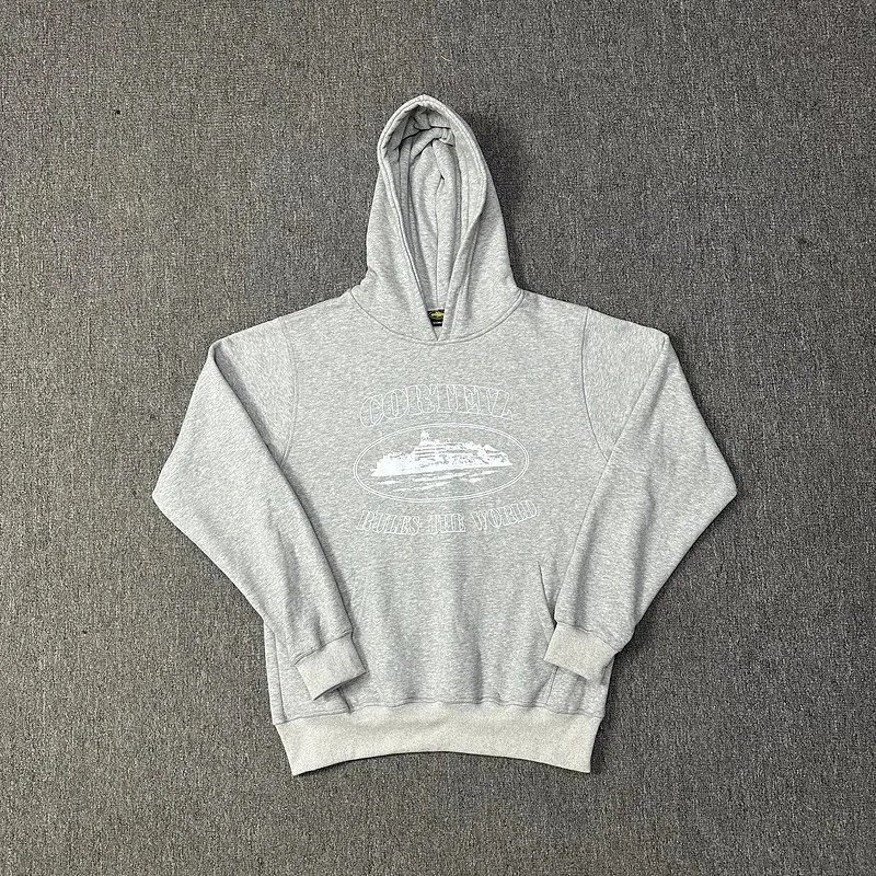 913 Gray Hooded Sweatshirt