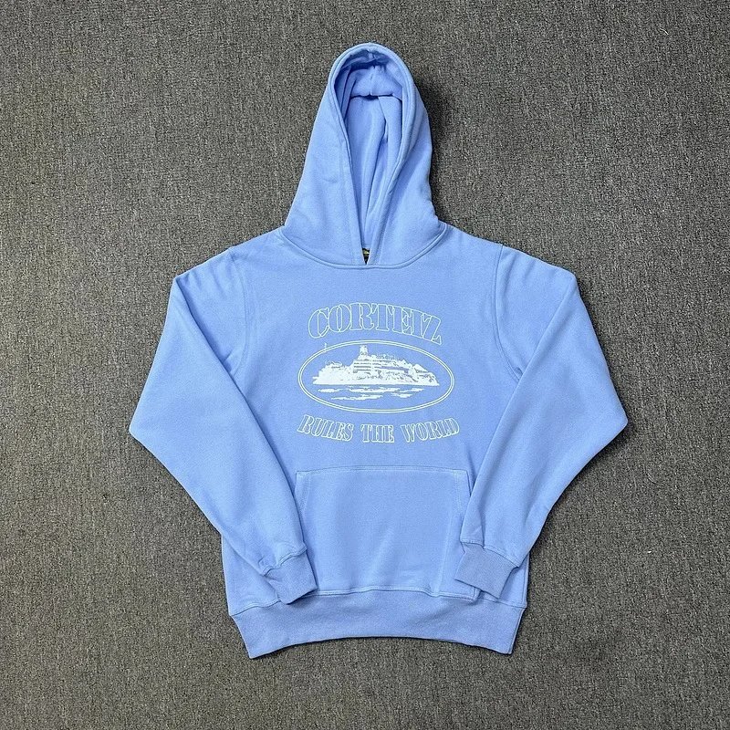 913 Sky-Blue Hooded Sweatshirt