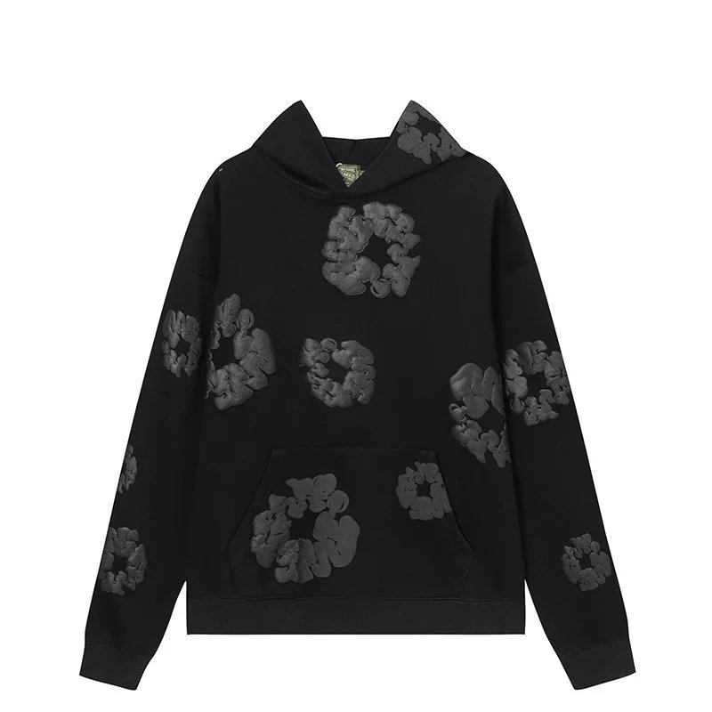 Kapok Sweat Black Print Grey