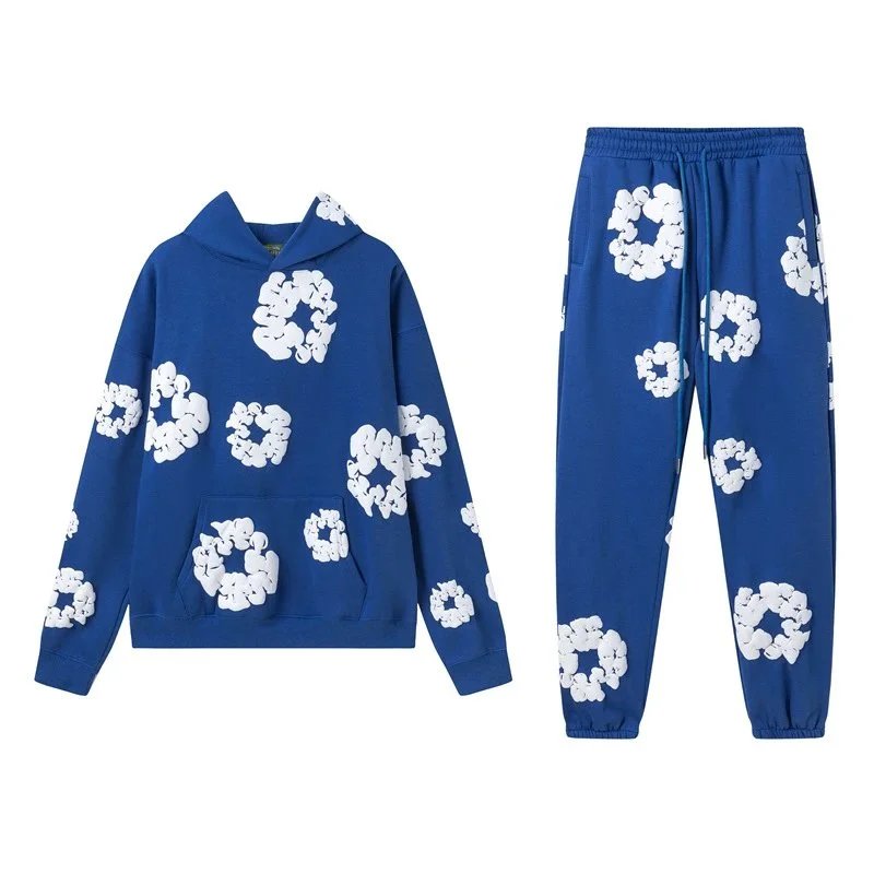 木棉花套装彩蓝色