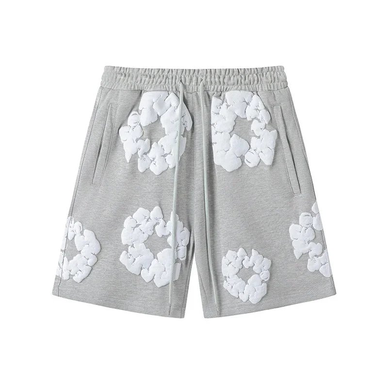 Kapok cotton shorts, gray color