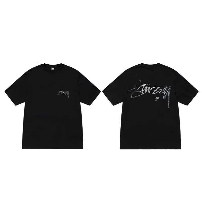 Mercury-effect letters in black