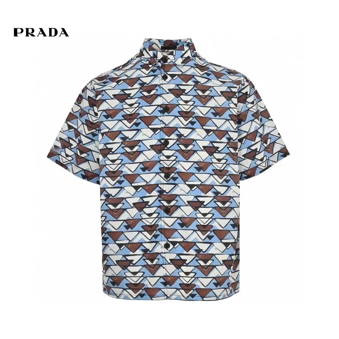 10 Black and white floral shirt