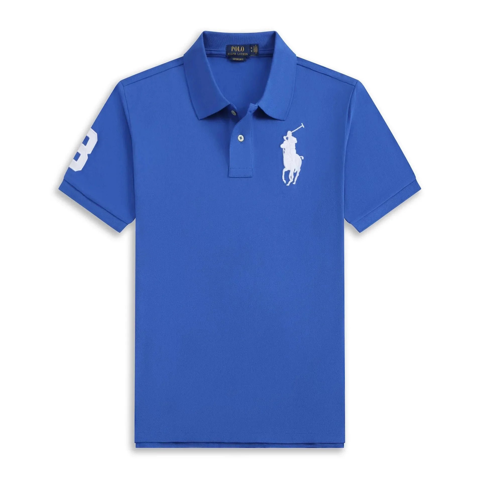 Color blue with a white label