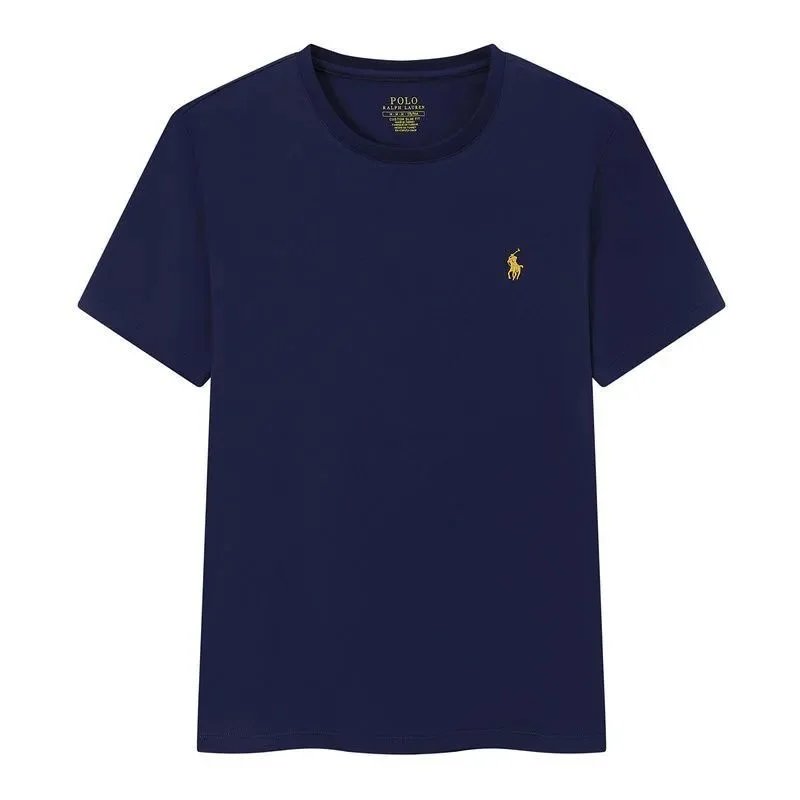 Royal blue with a yellow label