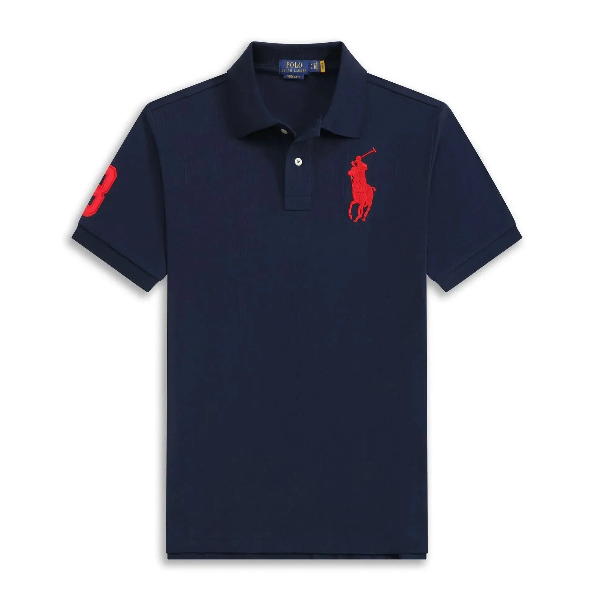 Royal blue and red horse