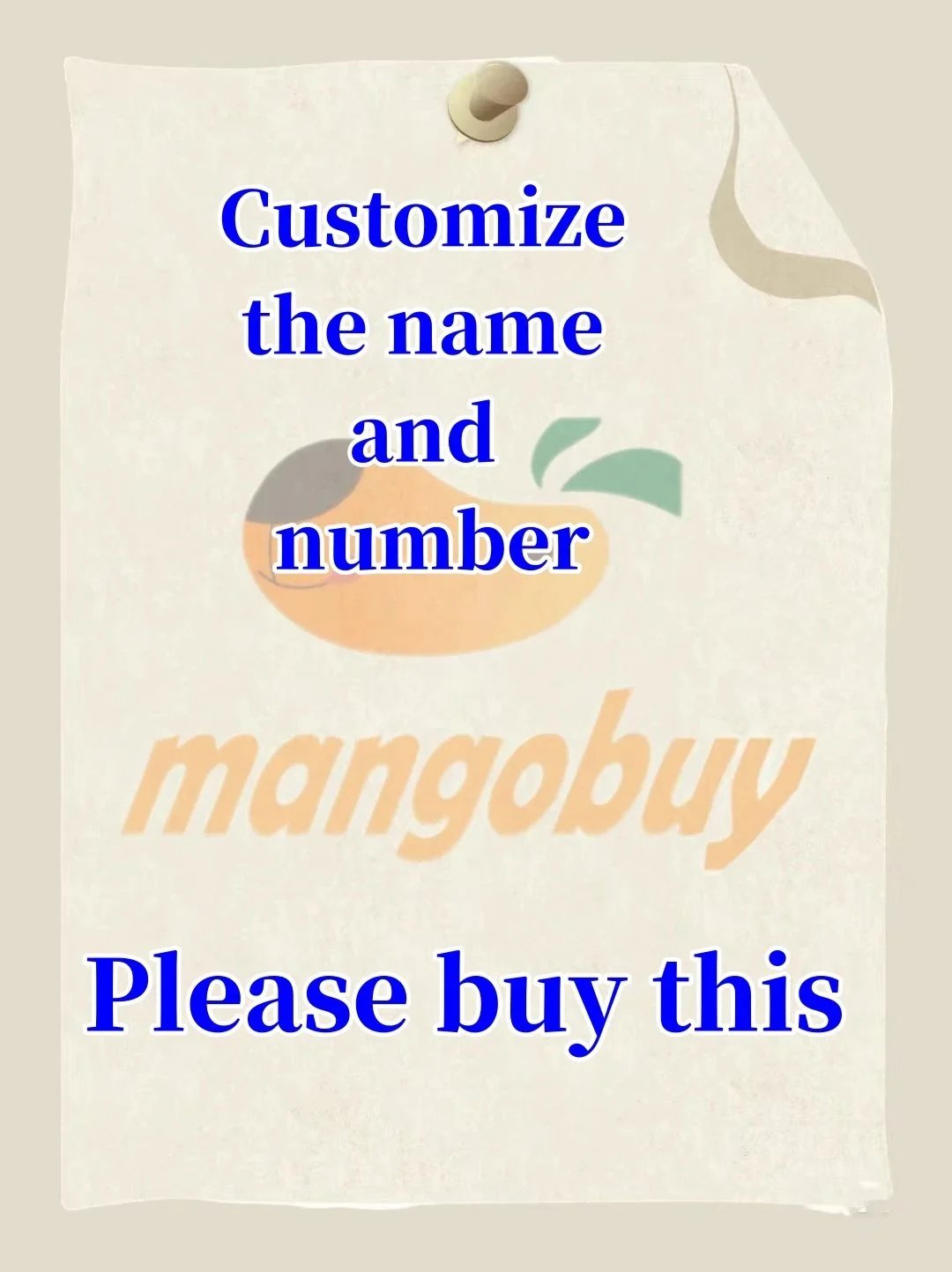 Custom name and number please purchase this and leave a message 